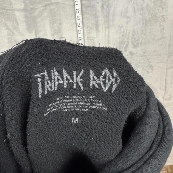 Trippie Redd Excitement Tour Hoodie Black Graphic Pullover Y2K Size M Metal VTG - Picture 9 of 9